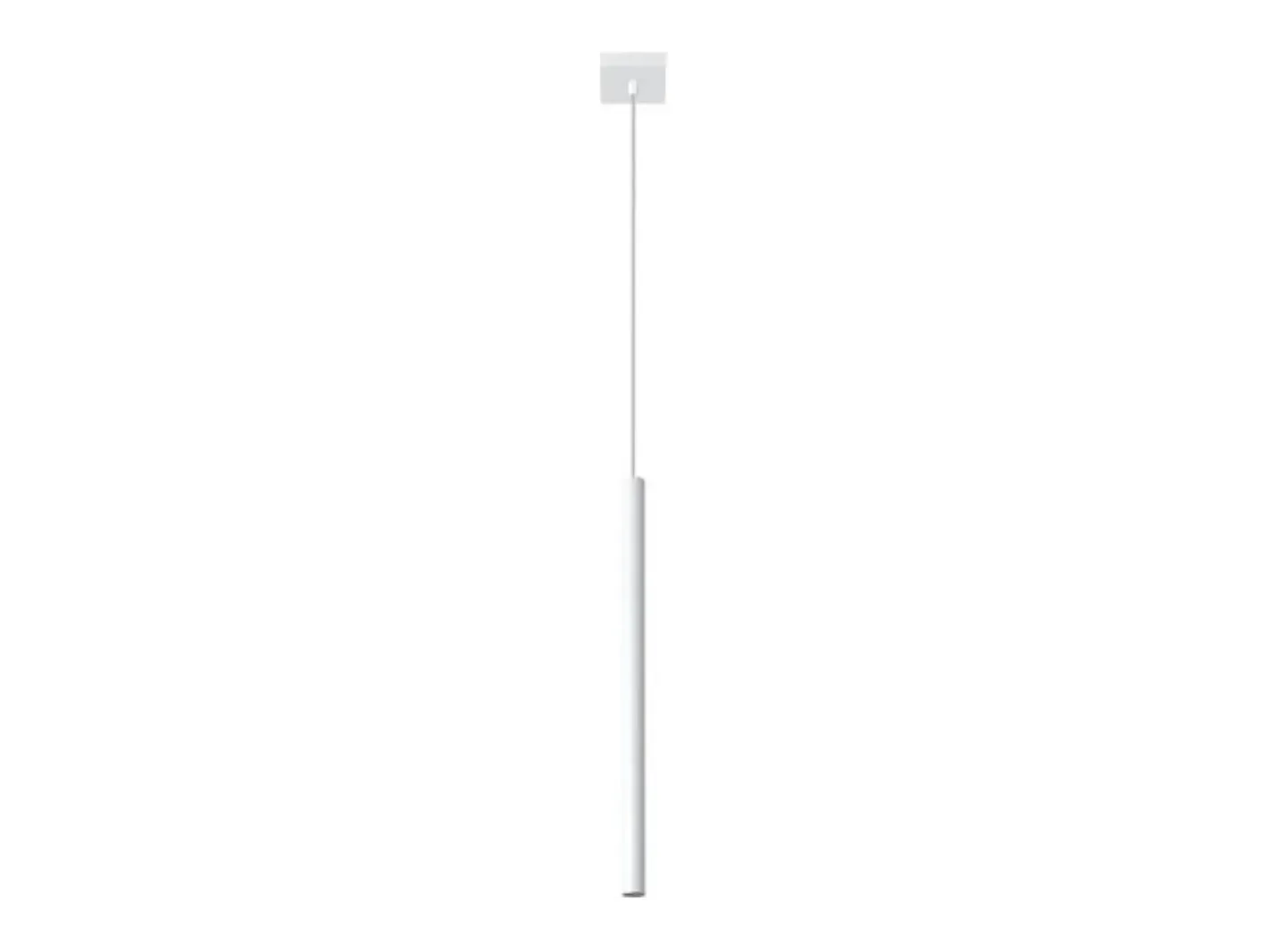 New Sollux Lighting Lámparas colgantes Brill moderno de acero - 1 fuentes luminosas 4000K - L.8 x A.100 cm - Blanco