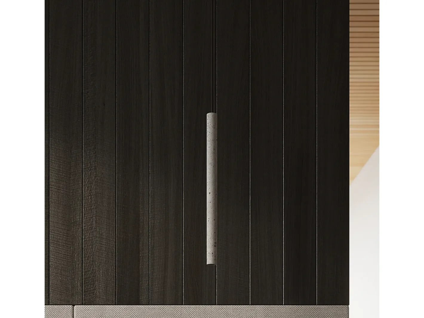 Sollux Lighting Lámpara Suspendida-Lámparas colgantes Brill moderno de concreto - 3 fuentes luminosas 3000K - L.30 x A.110 cm - Gris
