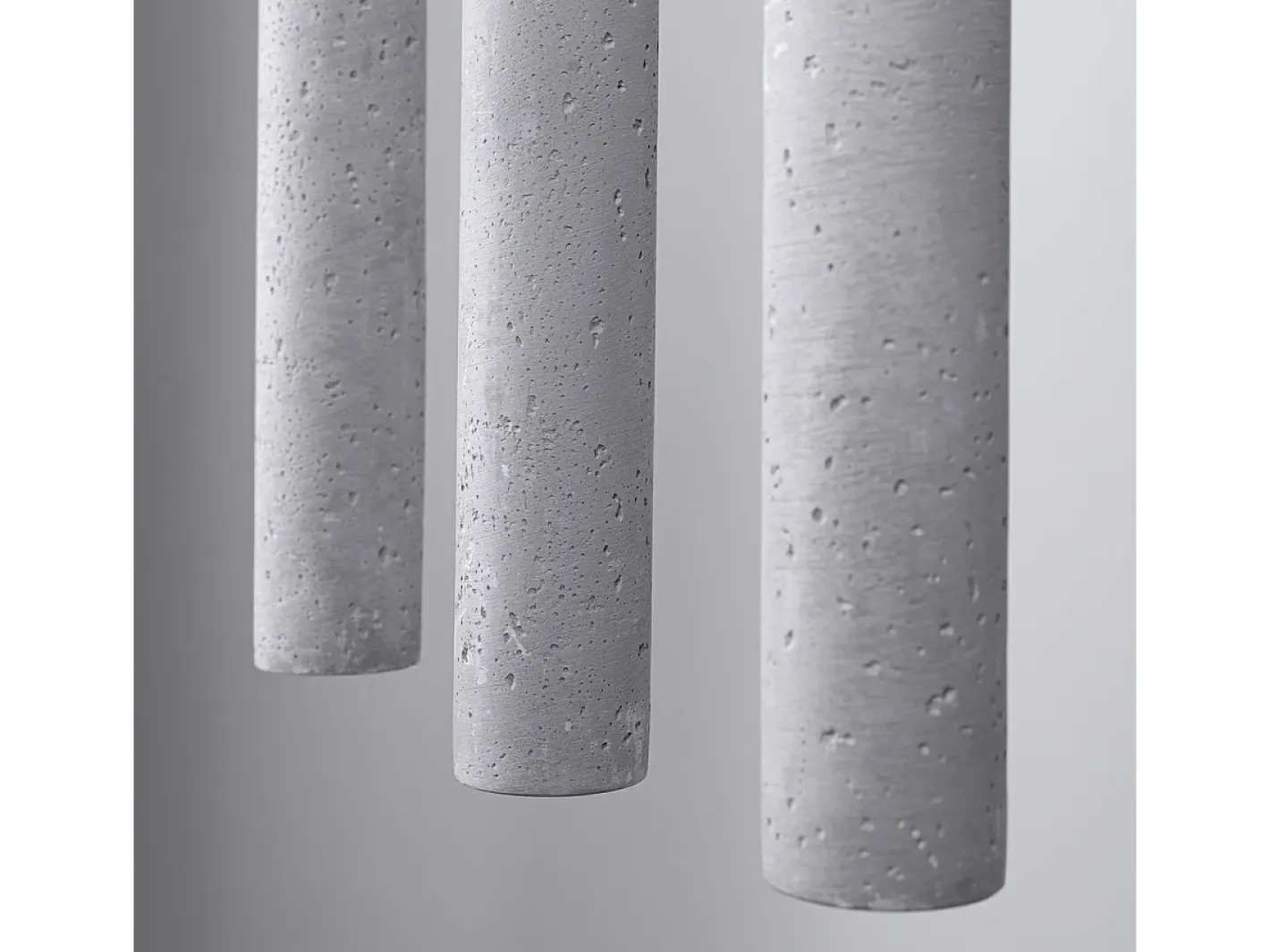 Sollux Lighting Lámpara Suspendida-Lámparas colgantes Brill moderno de concreto - 3 fuentes luminosas 3000K - L.30 x A.110 cm - Gris