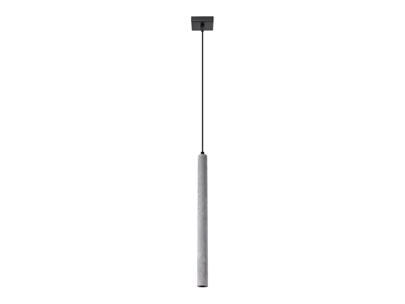 Outlet Sollux Lighting Lámparas colgantes Brill moderno de concreto - 1 fuentes luminosas 4000K - L.8 x A.120 cm - Gris