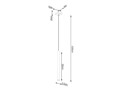 Online Sollux Lighting Lámparas colgantes Brill moderno de concreto - 1 fuentes luminosas 3000K - L.8 x A.120 cm - Gris