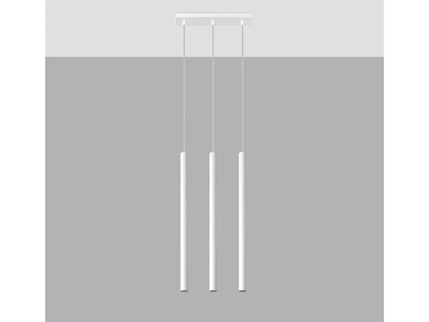 Sollux Lighting Lámparas colgantes Brill moderno de acero - 3 fuentes luminosas 3000K - L.30 x A.90 cm - Blanco Sale