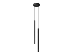 Clearance Sollux Lighting Lámparas colgantes Brill moderno de acero - 2 fuentes luminosas 4000K - L.15 x A.118 cm - Negro