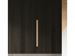 Discount Sollux Lighting Lámparas colgantes Brill moderno de acero/madera - 3 fuentes luminosas 4000K - L.30 x A.110 cm - madera Color natural claro
