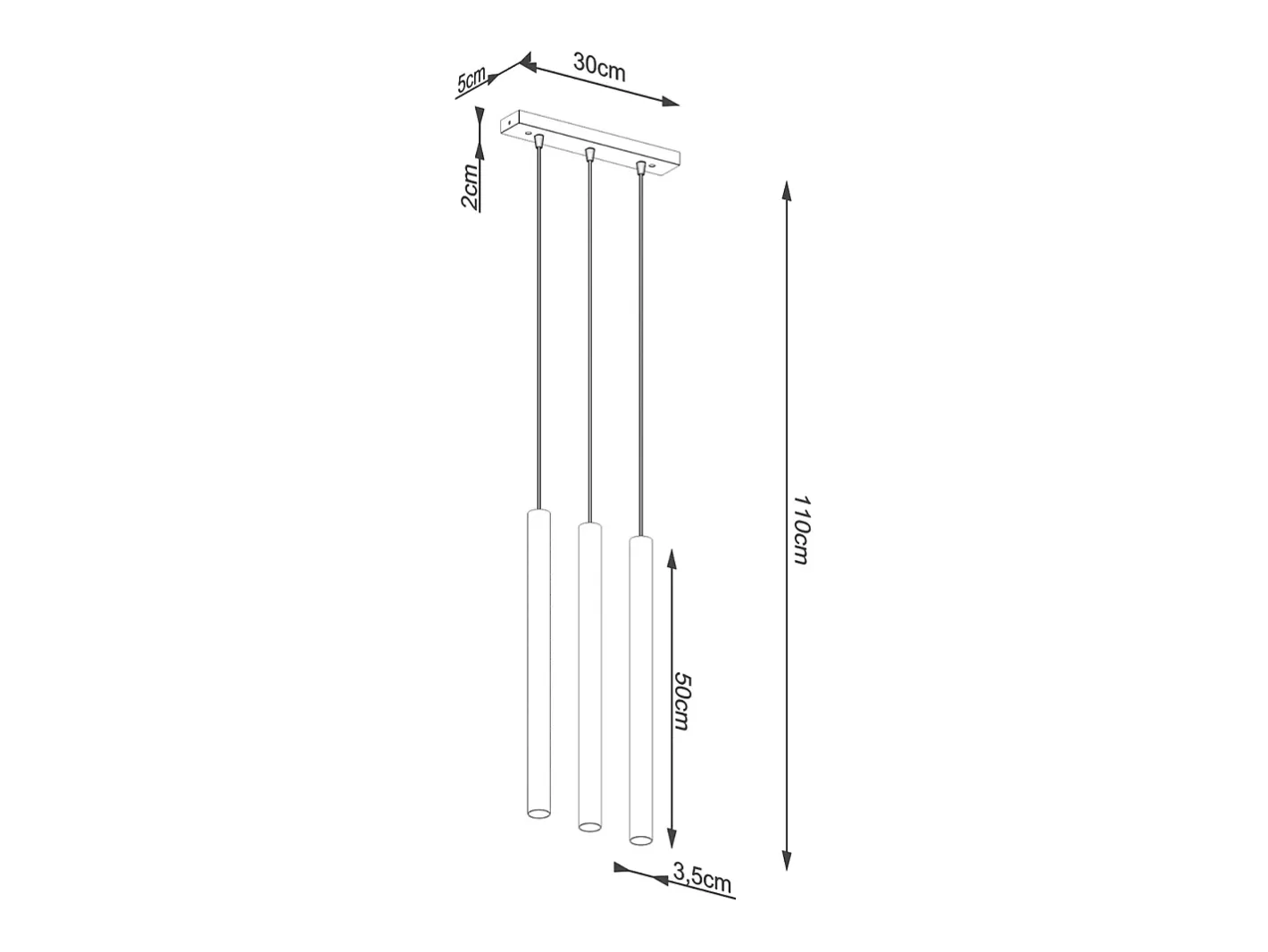 Discount Sollux Lighting Lámparas colgantes Brill moderno de acero/madera - 3 fuentes luminosas 4000K - L.30 x A.110 cm - madera Color natural claro