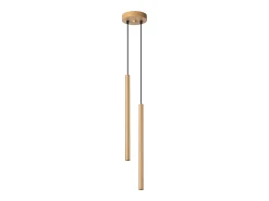 Sollux Lighting Lámpara Suspendida-Lámparas colgantes Brill moderno de acero - 2 fuentes luminosas 3000K - L.15 x A.118 cm - Dorado