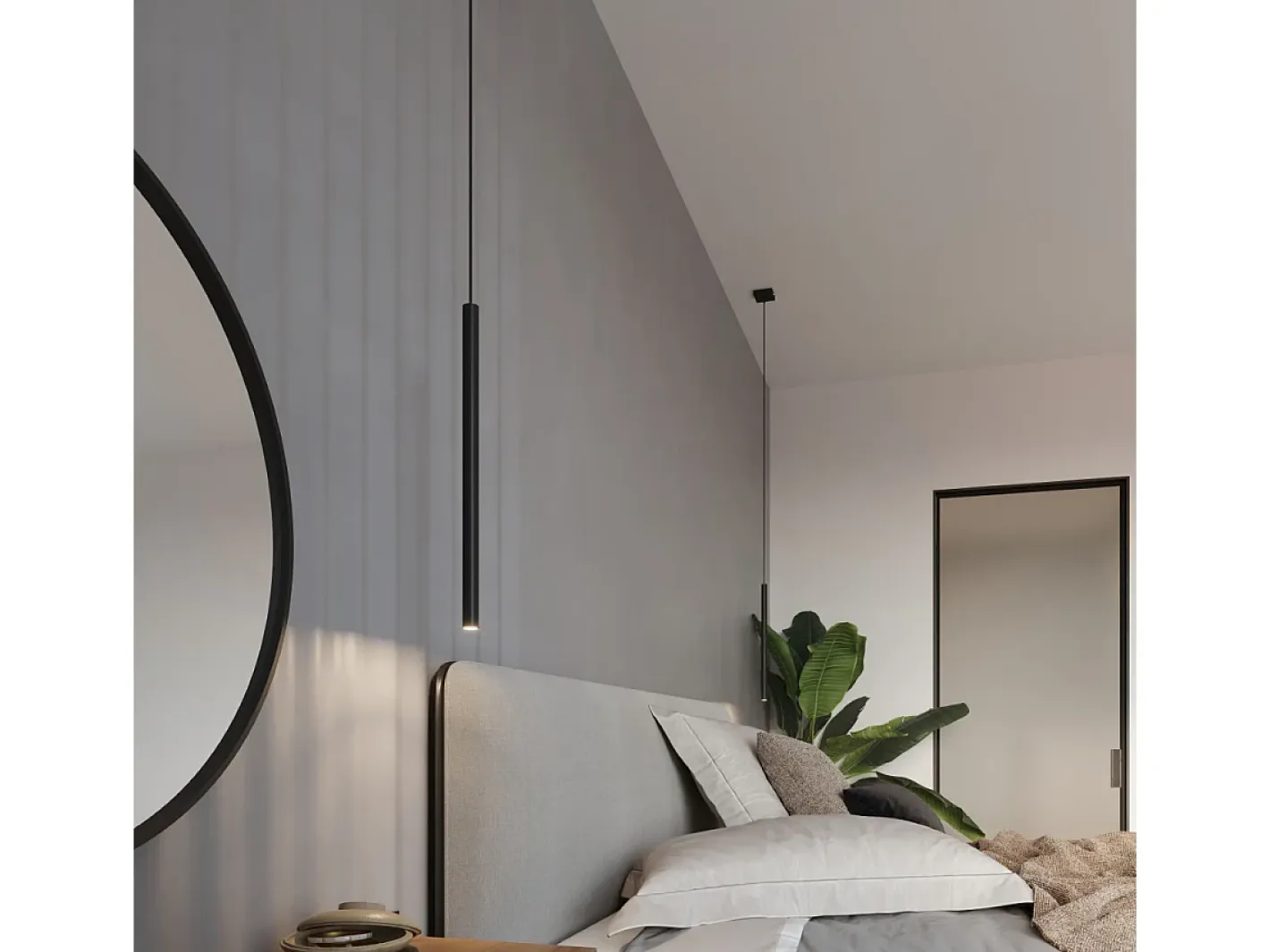 Sollux Lighting Lámparas colgantes Brill moderno de acero - 3 fuentes luminosas 4000K - L.30 x A.90 cm - Negro Hot