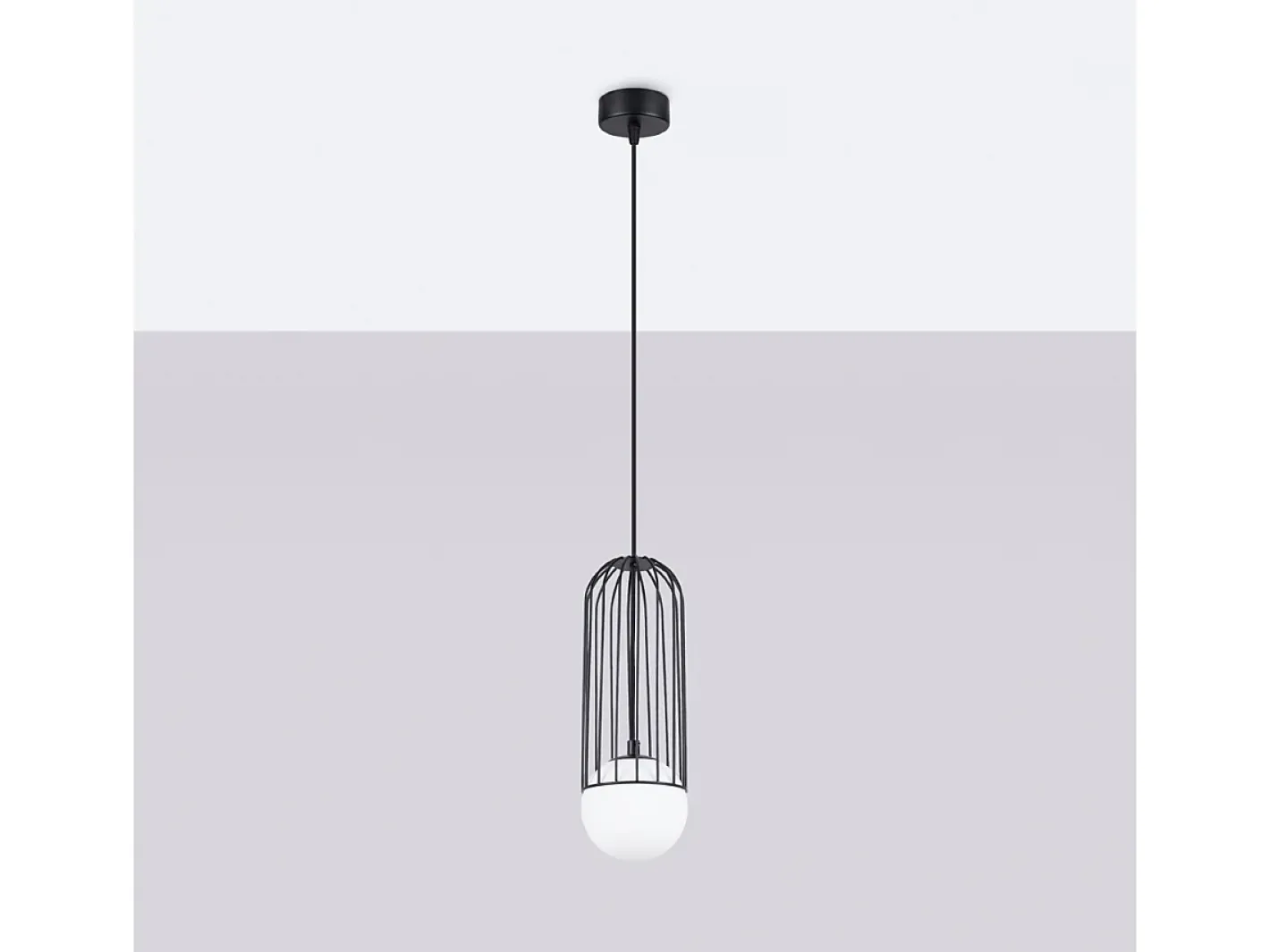 Sollux Lighting Aplique Para Pared-Lámparas Colgantes Brina Moderno De Acero - 1 Fuentes Luminosas - L.12 X A.115 Cm - Negro