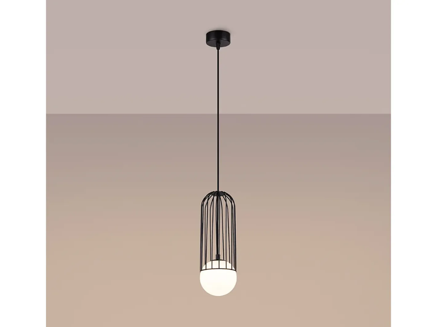 Sollux Lighting Aplique Para Pared-Lámparas Colgantes Brina Moderno De Acero - 1 Fuentes Luminosas - L.12 X A.115 Cm - Negro