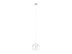 Hot Sollux Lighting Lámparas colgantes Brive moderno de acero - 1 fuentes luminosas 4000K - L.16 x A.125 cm - Blanco