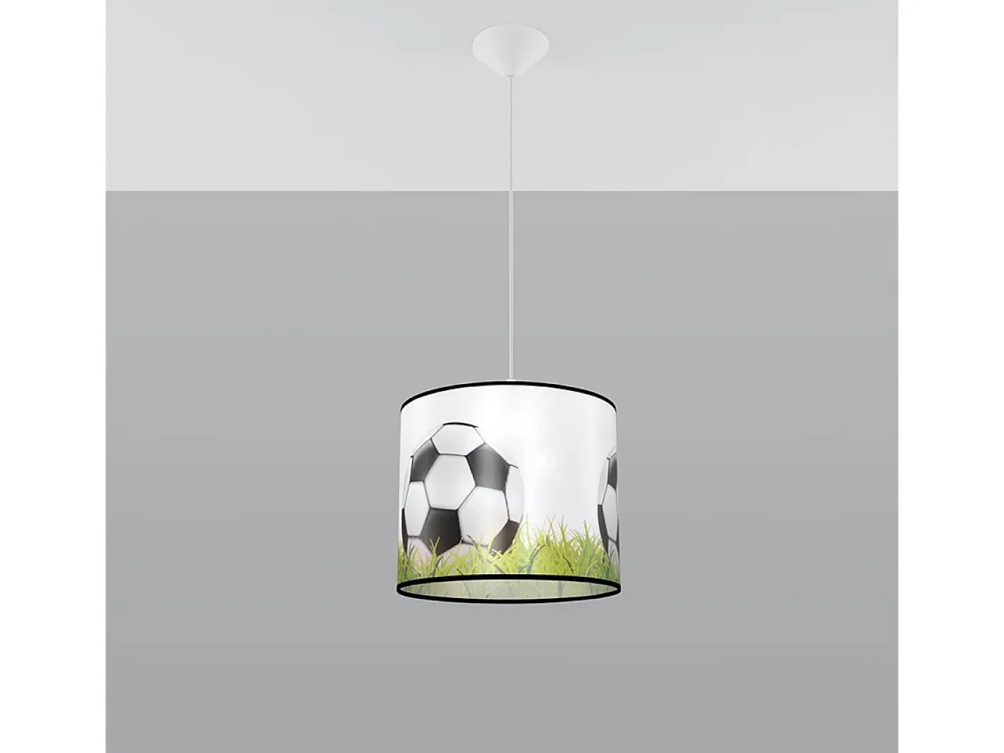 Best Sollux Lighting Lámparas colgantes Calcio c moderno de CLORURO DE POLIVINILO - 1 fuentes luminosas 3000K - L.30 x A.82 cm - blanco//verde Negro