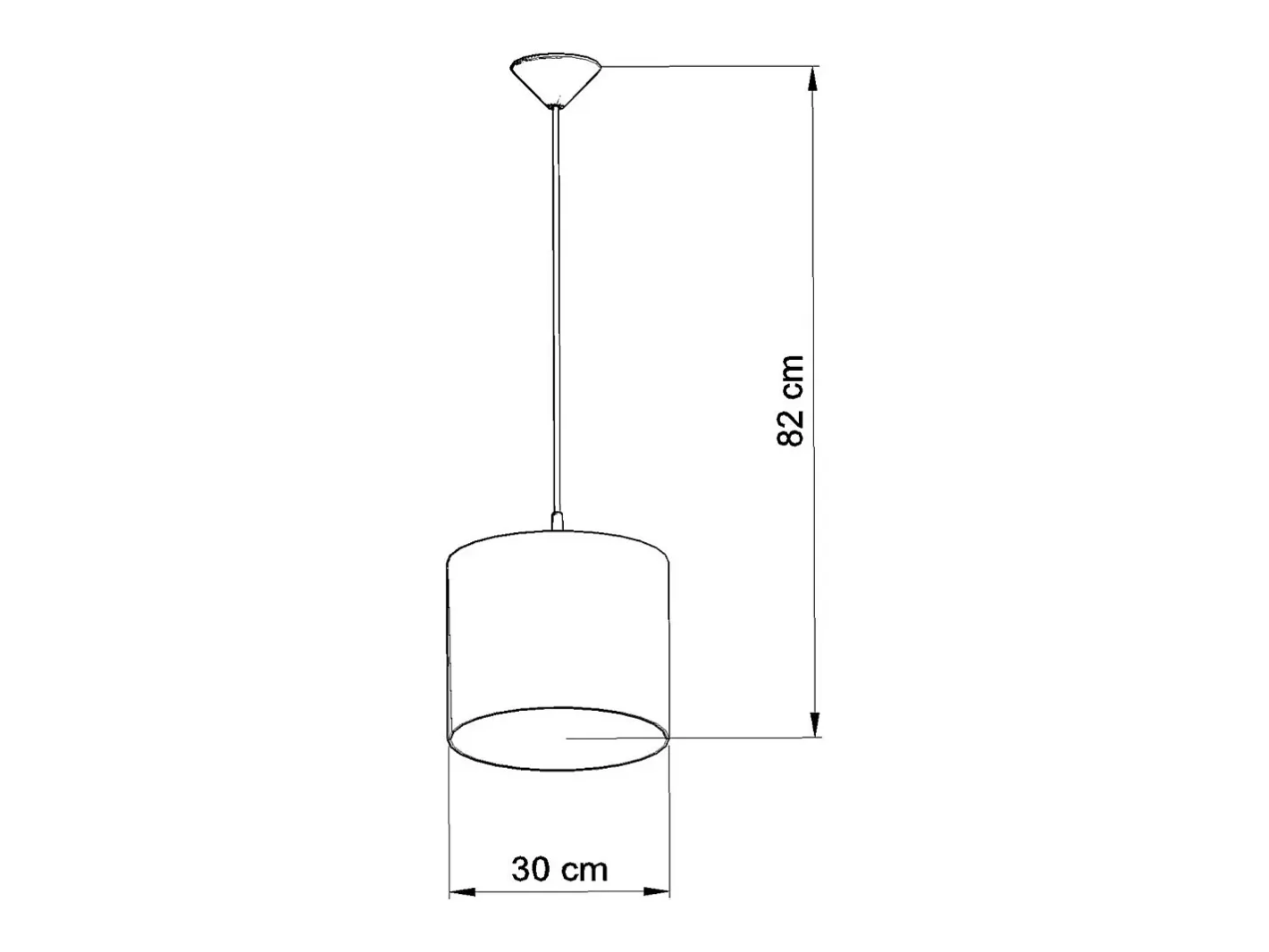 Best Sollux Lighting Lámparas colgantes Calcio c moderno de CLORURO DE POLIVINILO - 1 fuentes luminosas 3000K - L.30 x A.82 cm - blanco//verde Negro