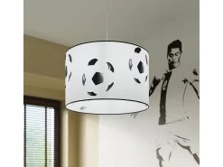 Sollux Lighting Lámpara Suspendida-Lámparas colgantes Calcio a moderno de CLORURO DE POLIVINILO - 1 fuentes luminosas 4000K - L.40 x A.82 cm - negro Blanco