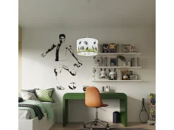 Sollux Lighting Lámparas colgantes Calcio c moderno de CLORURO DE POLIVINILO - 1 fuentes luminosas 4000K - L.40 x A.82 cm - blanco//verde Negro