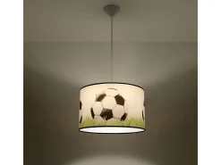 Sollux Lighting Lámparas colgantes Calcio c moderno de CLORURO DE POLIVINILO - 1 fuentes luminosas 4000K - L.40 x A.82 cm - blanco//verde Negro
