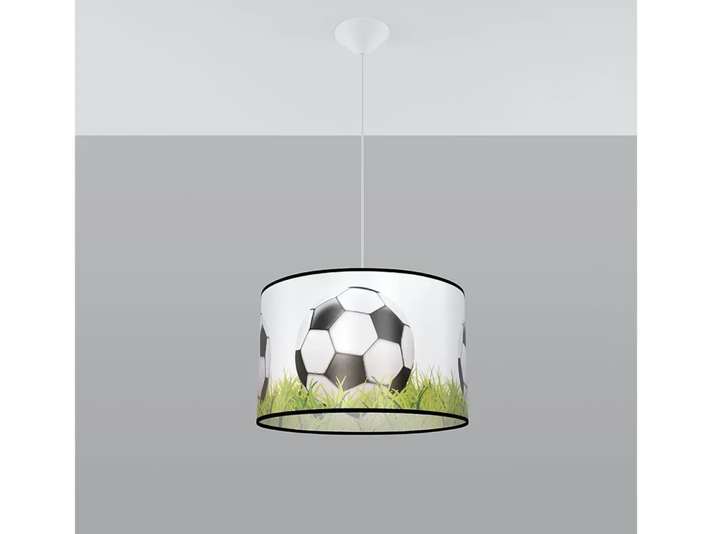 Sollux Lighting Lámparas colgantes Calcio c moderno de CLORURO DE POLIVINILO - 1 fuentes luminosas 3000K - L.40 x A.82 cm - blanco//verde Negro Outlet