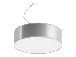 Sollux Lighting Lámparas colgantes Cercle minimalista de CLORURO DE POLIVINILO - 2 fuentes luminosas 4000K - L.35 x A.111 cm - Gris Outlet