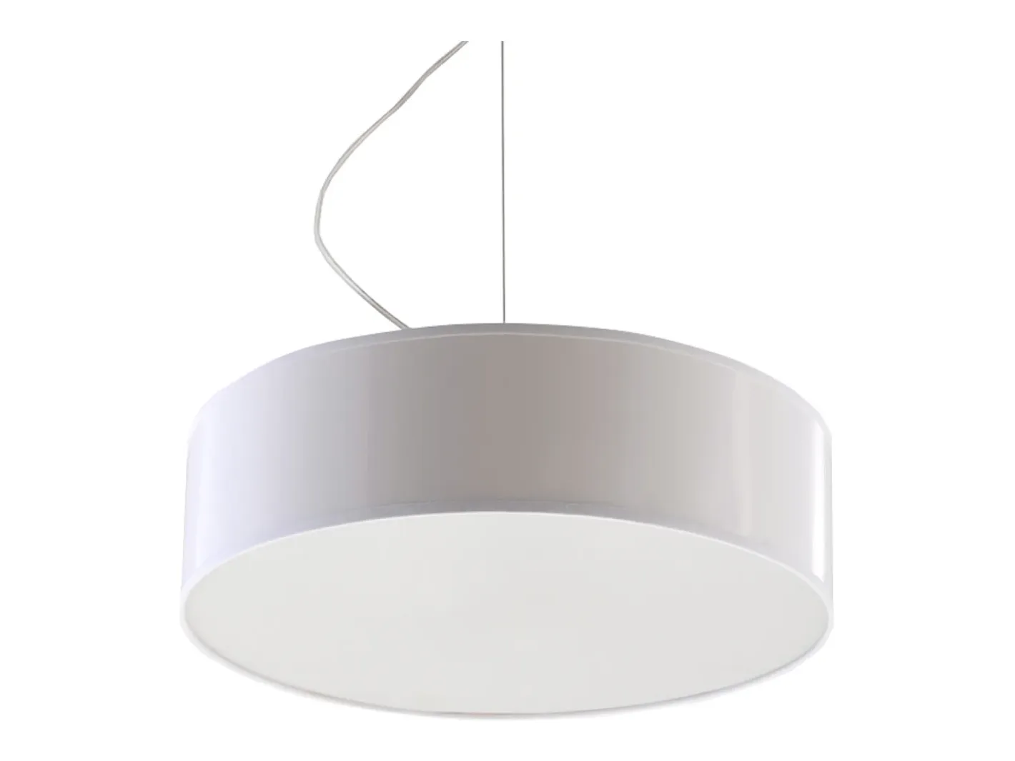 Sollux Lighting Lámparas colgantes Cercle minimalista de CLORURO DE POLIVINILO - 2 fuentes luminosas 4000K - L.35 x A.111 cm - Blanco Clearance