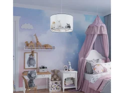 Sollux Lighting Lámparas colgantes Chat moderno de CLORURO DE POLIVINILO - 1 fuentes luminosas 4000K - L.30 x A.95 cm - Multicolor Sale