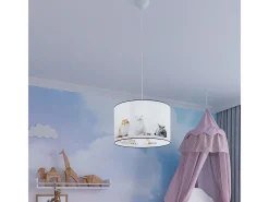 Sollux Lighting Lámparas colgantes Chat moderno de CLORURO DE POLIVINILO - 1 fuentes luminosas 4000K - L.30 x A.95 cm - Multicolor Sale