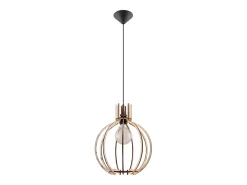 Sollux Lighting Lámpara Suspendida-Lámparas colgantes Citranova escandinavo de madera - 1 fuentes luminosas 4000K - L.28 x A.100 cm - madera natural Color natural claro