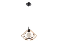 Sollux Lighting Lámpara Suspendida-Lámparas colgantes Citrubloom escandinavo de madera - 1 fuentes luminosas 3000K - L.27,5 x A.90 cm - madera natural Color natural claro