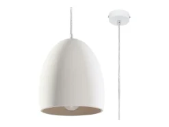 Discount Sollux Lighting Lámparas colgantes Darow moderno de cerámica - 1 fuentes luminosas 3000K - L.30 x A.122 cm - Blanco