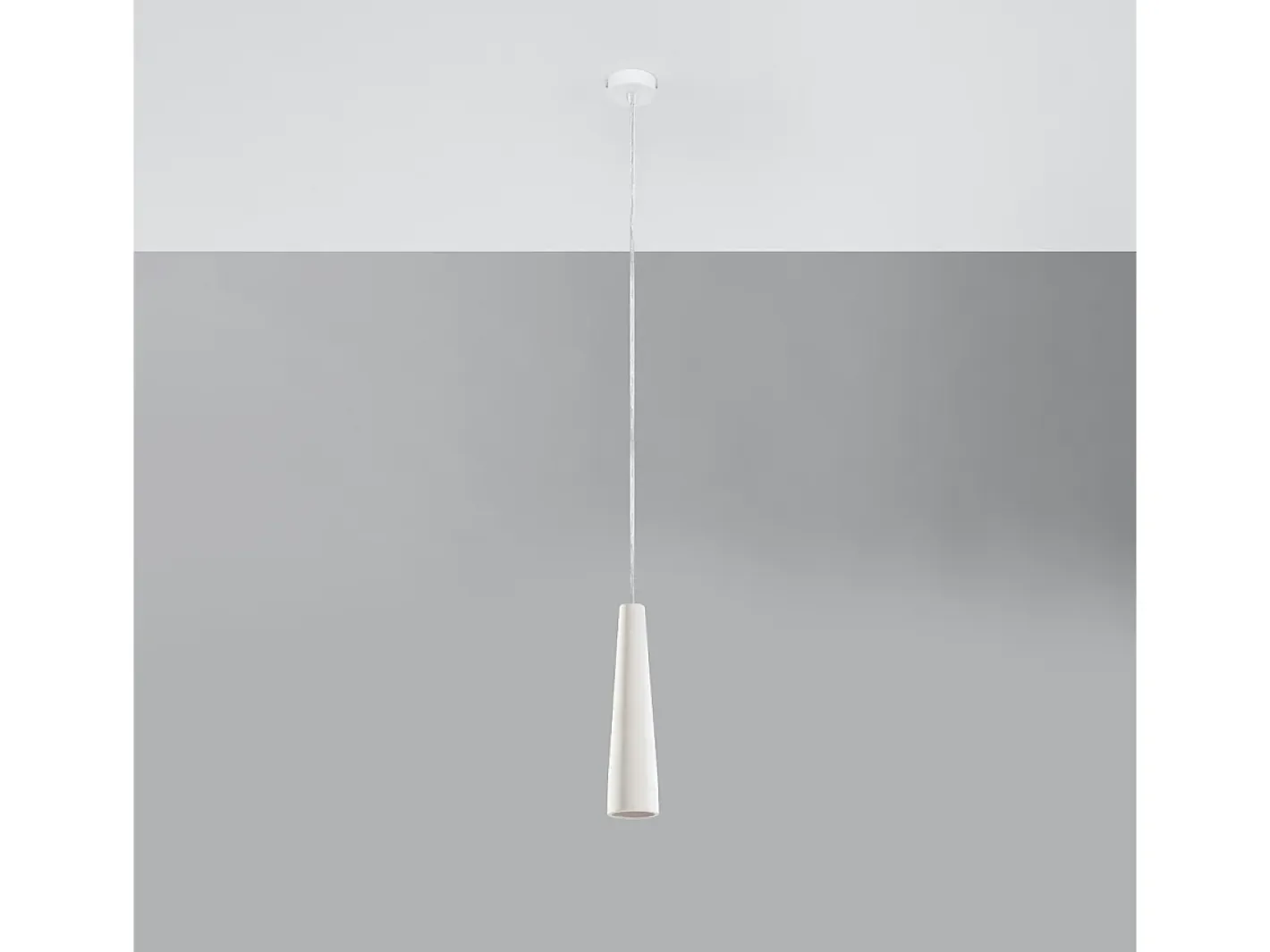 Sollux Lighting Lámparas colgantes Eclix moderno de cerámica - 1 fuentes luminosas 3000K - L.8 x A.132 cm - Blanco Online