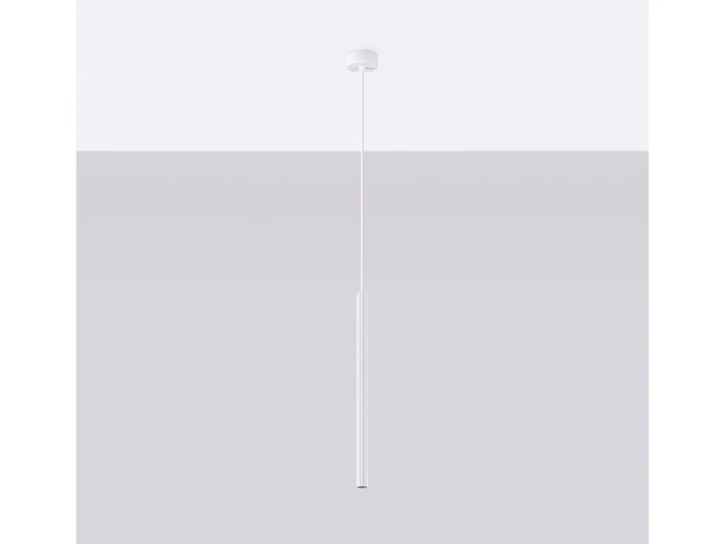 Sollux Lighting Lámparas colgantes Elara moderno de acero - 1 fuentes luminosas 3000K - L.8 x A.120 cm - Blanco Sale