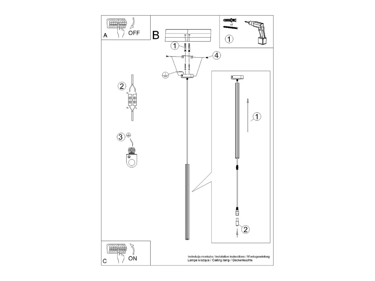 Sollux Lighting Lámparas colgantes Elara moderno de acero - 1 fuentes luminosas 4000K - L.8 x A.120 cm - Dorado Clearance