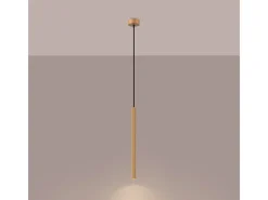 Sollux Lighting Lámparas colgantes Elara moderno de acero - 1 fuentes luminosas 4000K - L.8 x A.120 cm - Dorado Clearance