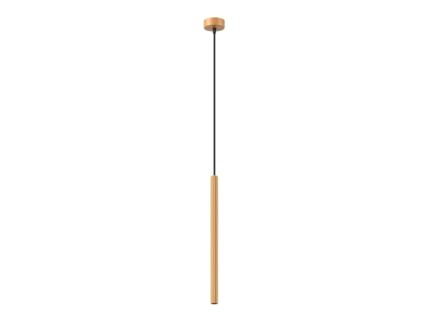 Sollux Lighting Lámparas colgantes Elara moderno de acero - 1 fuentes luminosas 4000K - L.8 x A.120 cm - Dorado Clearance