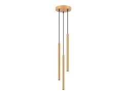 Sale Sollux Lighting Lámparas colgantes Elara moderno de acero - 3 fuentes luminosas 3000K - L.20 x A.120 cm - Dorado