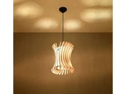 Sollux Lighting Lámparas colgantes Elyandra escandinavo de madera - 1 fuentes luminosas 4000K - L.30 x A.107 cm - madera natural Color natural claro Sale