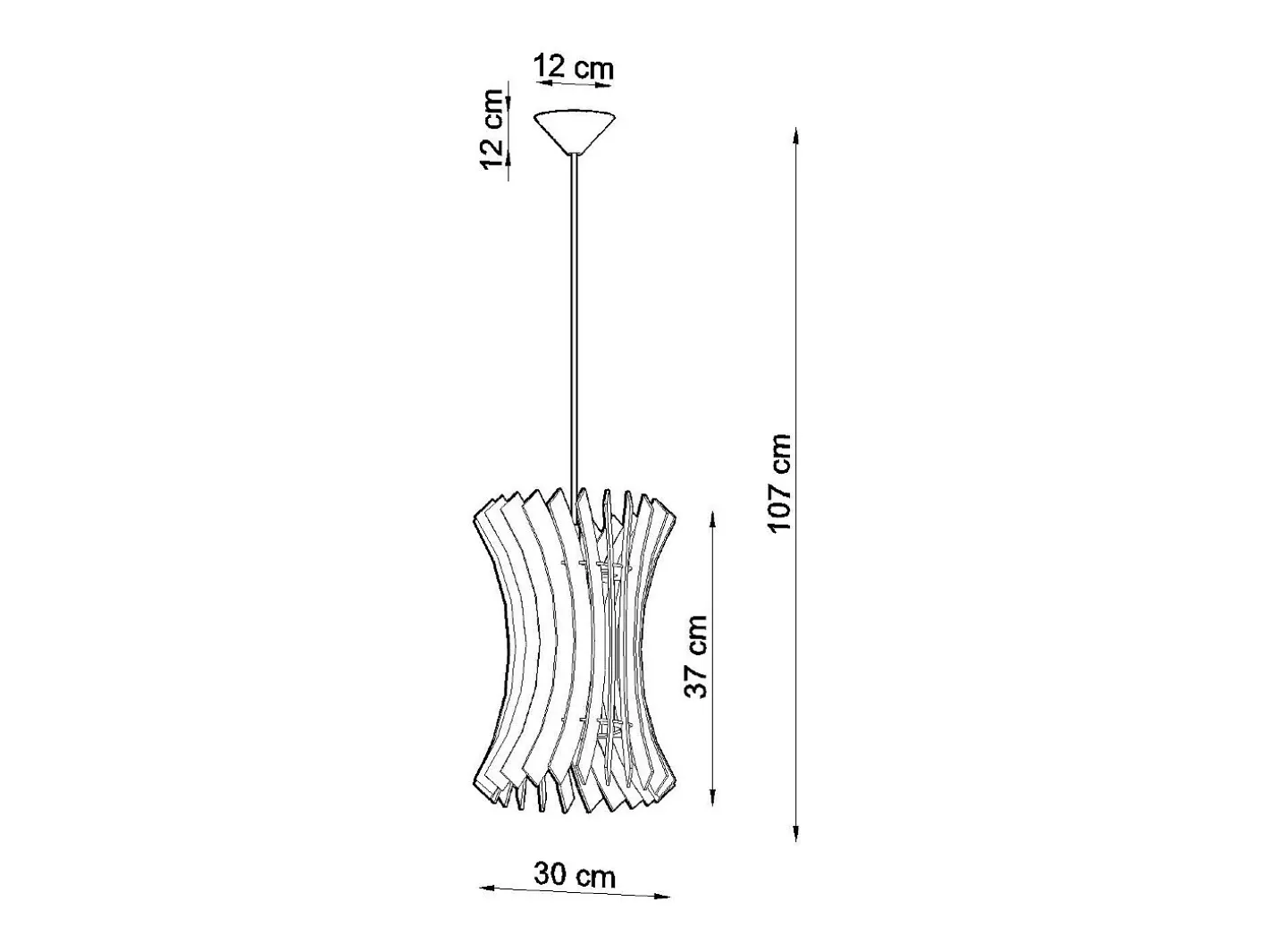 Sollux Lighting Lámparas colgantes Elyandra escandinavo de madera - 1 fuentes luminosas 4000K - L.30 x A.107 cm - madera natural Color natural claro Sale