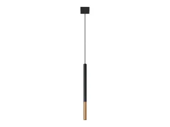 Sollux Lighting Lámpara Suspendida-Lámparas colgantes Flar moderno de acero - 1 fuentes luminosas 4000K - L.8 x A.100 cm - /cobre Negro