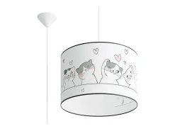 Hot Sollux Lighting Lámparas colgantes Gatto moderno de CLORURO DE POLIVINILO - 1 fuentes luminosas 4000K - L.40 x A.95 cm - Multicolor