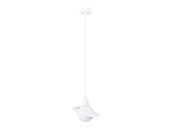 Sale Sollux Lighting Lámparas colgantes Gloxo moderno de acero - 1 fuentes luminosas 4000K - L.20 x A.125 cm - Blanco