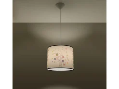 Sollux Lighting Lámparas colgantes Gufo moderno de CLORURO DE POLIVINILO - 1 fuentes luminosas 4000K - L.30 x A.82 cm - Multicolor Clearance