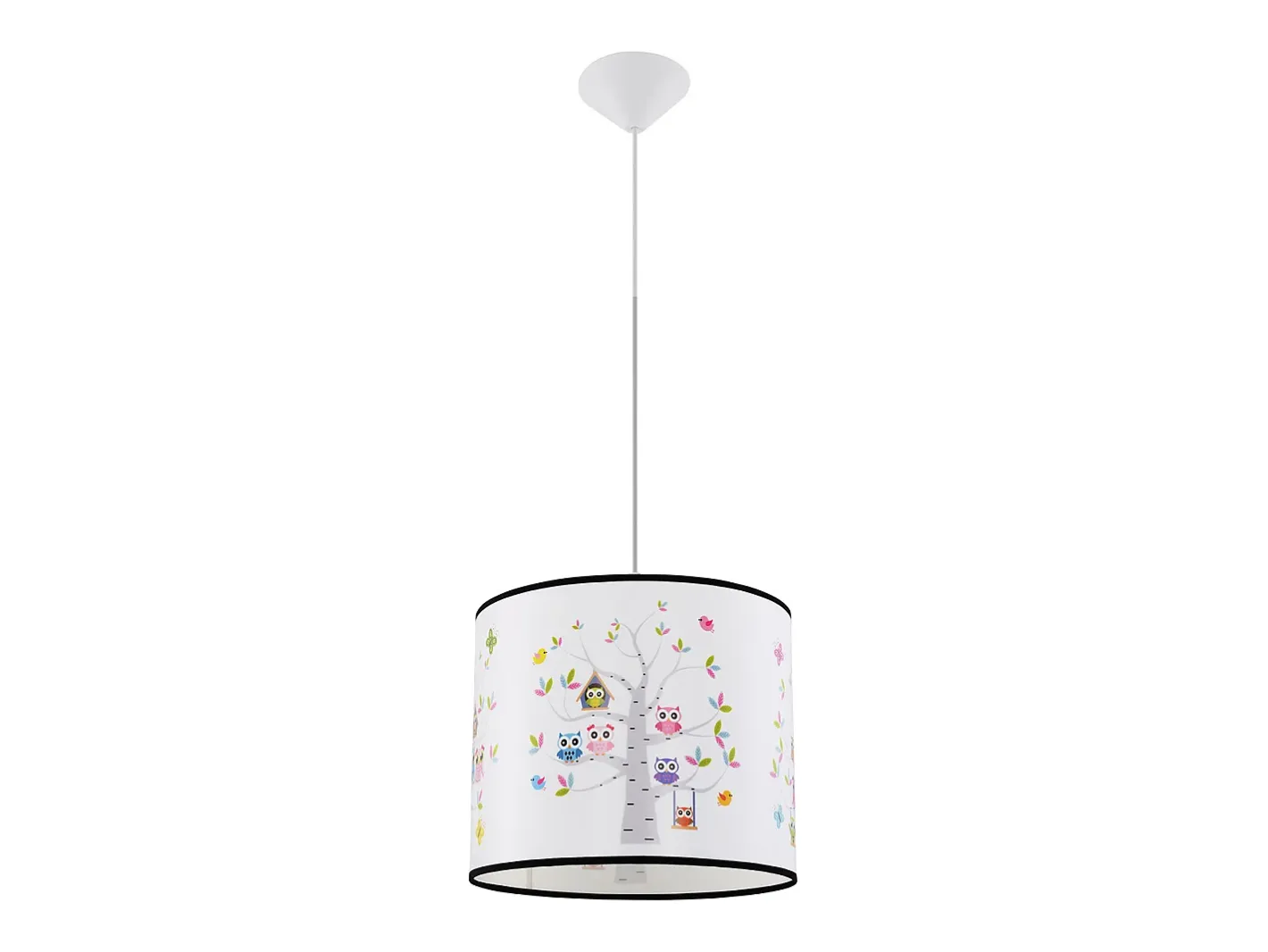 Clearance Sollux Lighting Lámparas colgantes Gufo moderno de CLORURO DE POLIVINILO - 1 fuentes luminosas 3000K - L.40 x A.82 cm - Multicolor