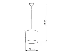 Outlet Sollux Lighting Lámparas colgantes Gufo moderno de CLORURO DE POLIVINILO - 1 fuentes luminosas 4000K - L.40 x A.82 cm - Multicolor