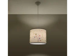 Outlet Sollux Lighting Lámparas colgantes Gufo moderno de CLORURO DE POLIVINILO - 1 fuentes luminosas 4000K - L.40 x A.82 cm - Multicolor