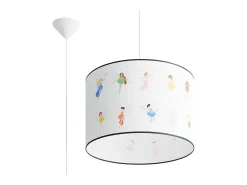 Sollux Lighting Lámpara Suspendida-Lámparas colgantes Hada moderno de CLORURO DE POLIVINILO - 1 fuentes luminosas 4000K - L.40 x A.95 cm - Multicolor