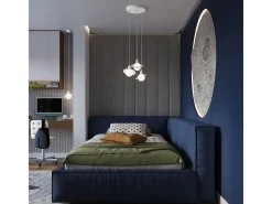Discount Sollux Lighting Lámparas Colgantes Hyperion Moderno De Acero - 1 Fuentes Luminosas - L.20 X A.125 Cm - Blanco