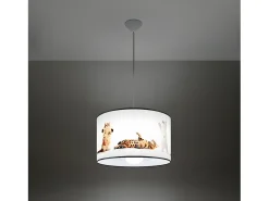 Online Sollux Lighting Lámparas Colgantes Koty Moderno De Cloruro De Polivinilo - 1 Fuentes Luminosas - L.40 X A.95 Cm - Multicolor Blanco