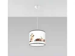 Sollux Lighting Lámparas Colgantes Koty Moderno De Cloruro De Polivinilo - 1 Fuentes Luminosas - L.30 X A.95 Cm - Multicolor Blanco / Multicolor Online