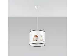 Sollux Lighting Lámparas Colgantes Koty Moderno De Cloruro De Polivinilo - 1 Fuentes Luminosas - L.30 X A.95 Cm - Multicolor Blanco / Multicolor Online