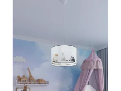 Sollux Lighting Lámparas Colgantes Koty Moderno De Cloruro De Polivinilo - 1 Fuentes Luminosas - L.30 X A.95 Cm - Multicolor Blanco / Multicolor Online