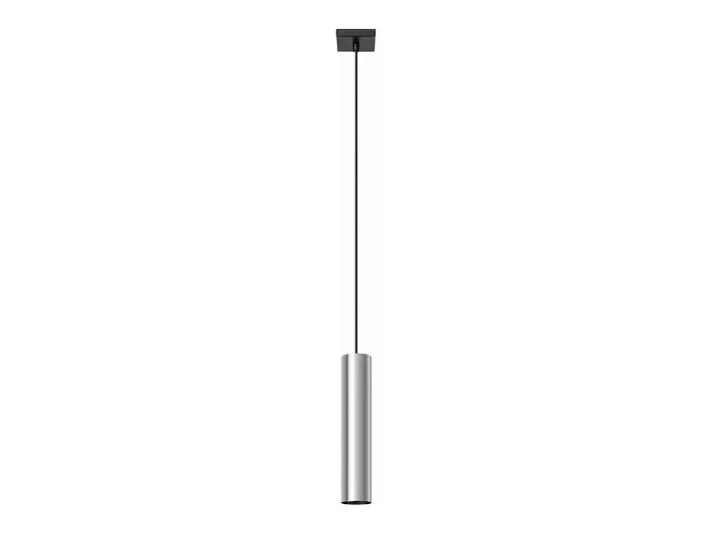 Sollux Lighting Lámparas Colgantes Lagos Moderno De Acero - 1 Fuentes Luminosas - L.8 X A.100 Cm - Cromo Gris Best