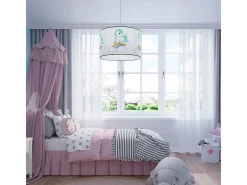 Best Sollux Lighting Lámparas colgantes Lincrone moderno de CLORURO DE POLIVINILO - 1 fuentes luminosas 3000K - L.40 x A.95 cm - Multicolor